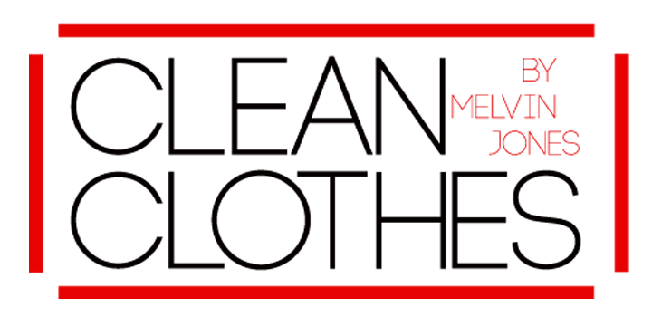 CLEAN CLOTHES BY MELVIN JONES | CCBMJ