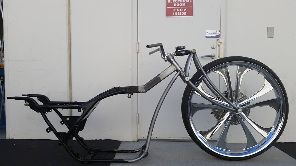 custom chopper bicycle frames