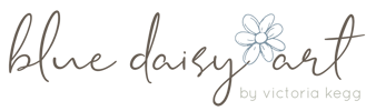Blue Daisy Art Home