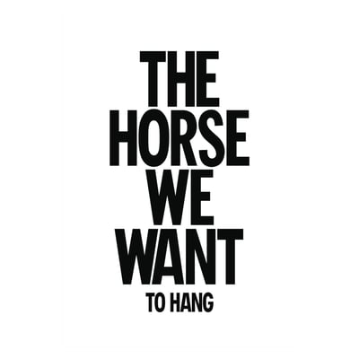 THE HORSE WE WANT TO HANG Home