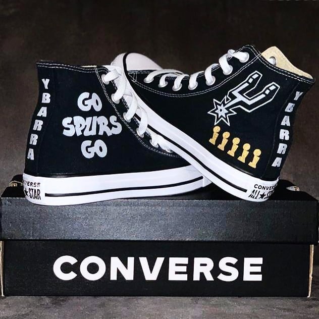 Spurs on sale converse shoes