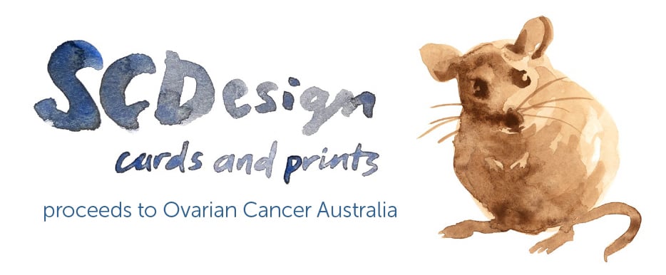 SCDesign cards and prints - proceeds to Ovarian Cancer Australia  Home