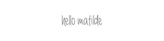 HelloMatilde