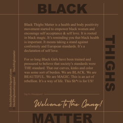 BLACK THIGHS MATTER