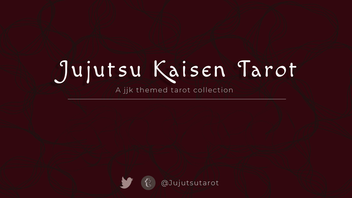 Jujutsu Kaisen Tarot Cards Physical Edition! Jujutsu Kaisen Tarot