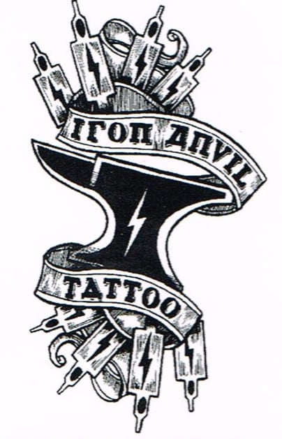 Iron anvil tattoo