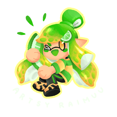 Splatoon 3 Squid Sisters Vinyl Stickers | ArtsyRaimuu