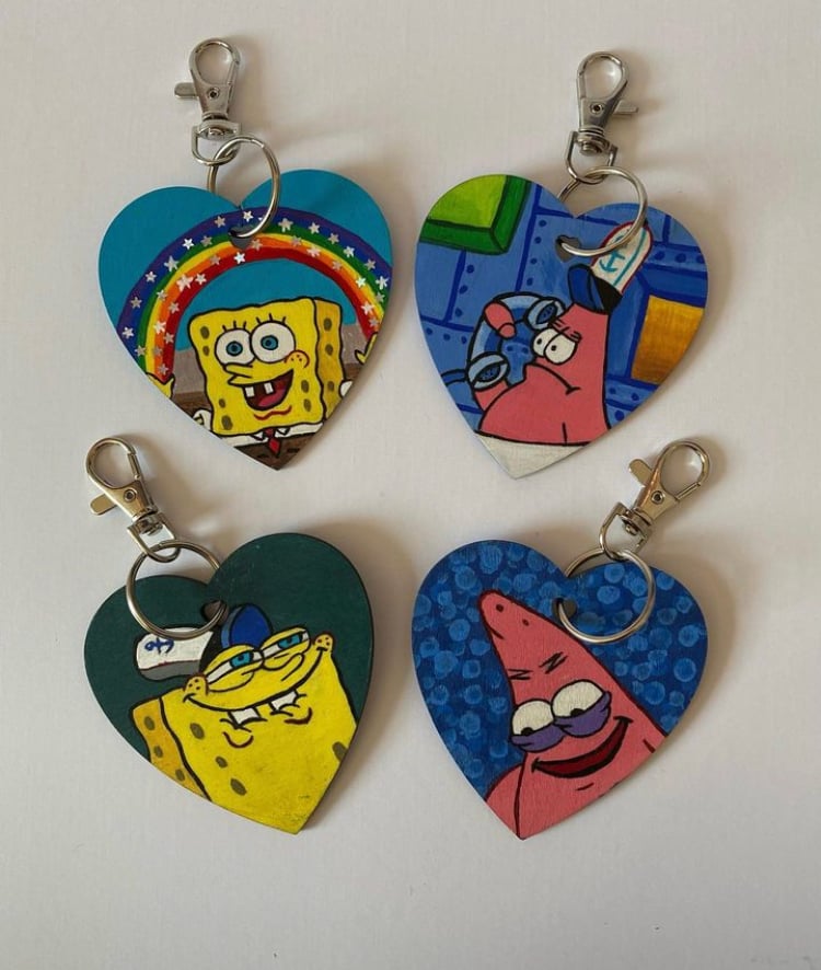 Spongebob and patrick hot sale friendship necklaces