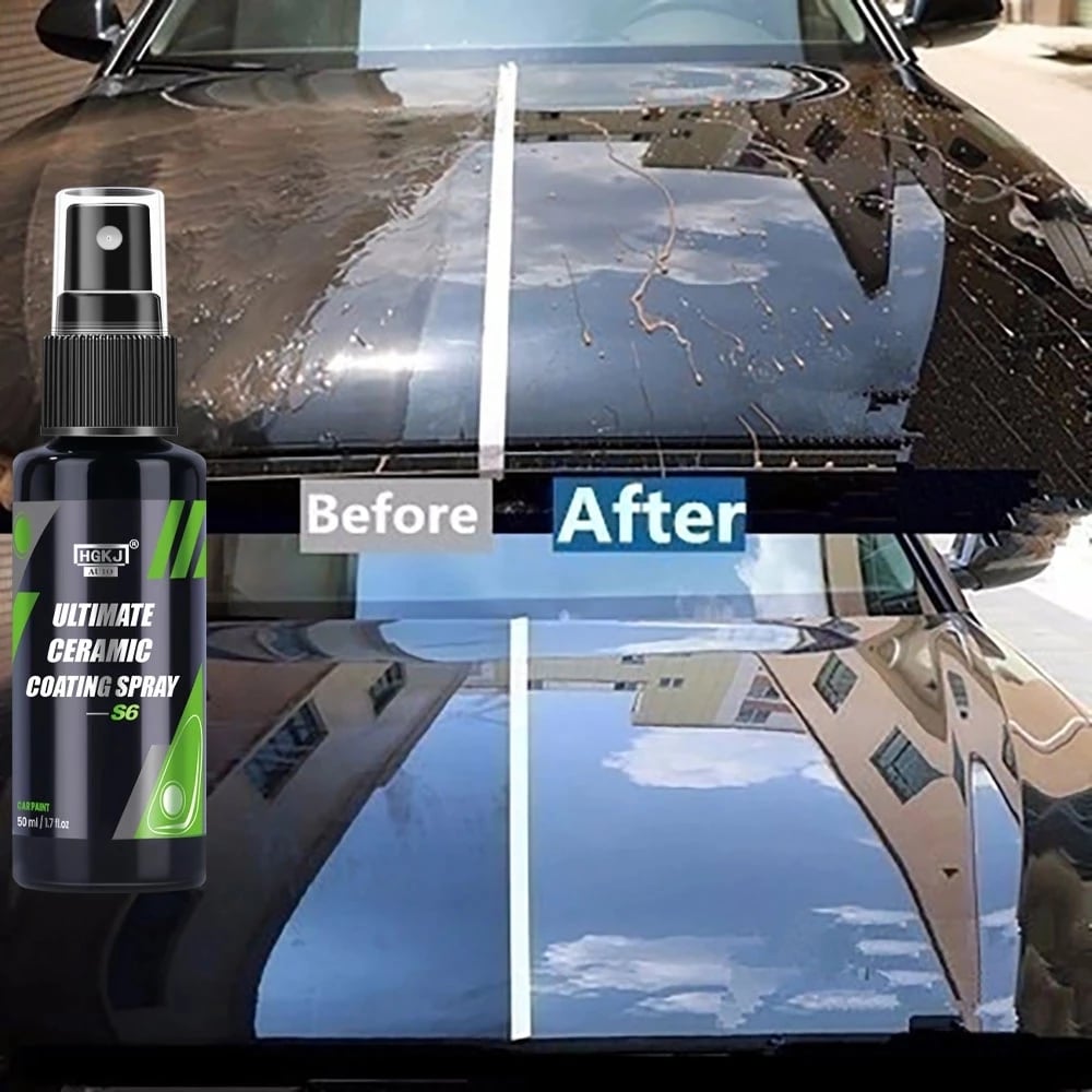 Car Upgrade Nano Ceramic Car Coating Spray Paint Care HGKJ S6 Wax