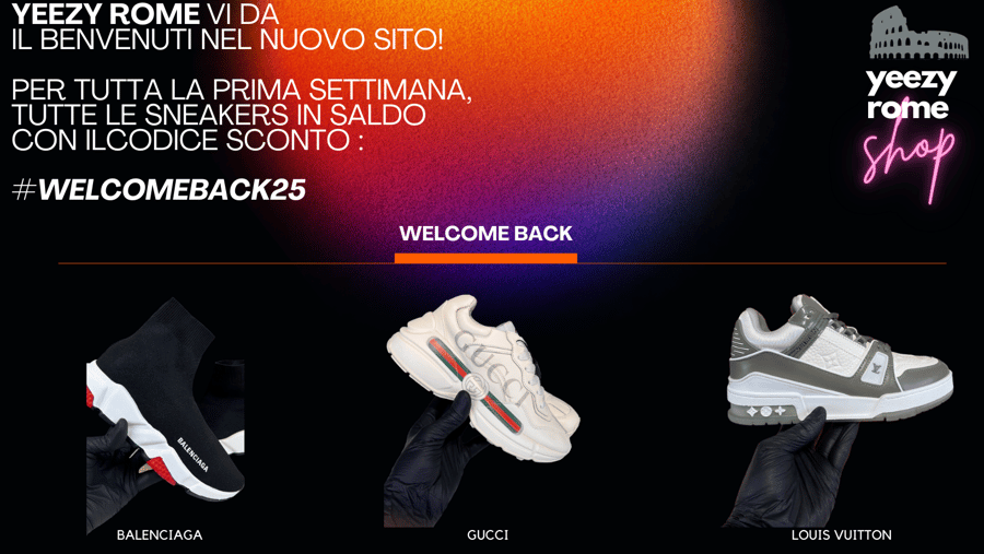 Yeezys in deals rome