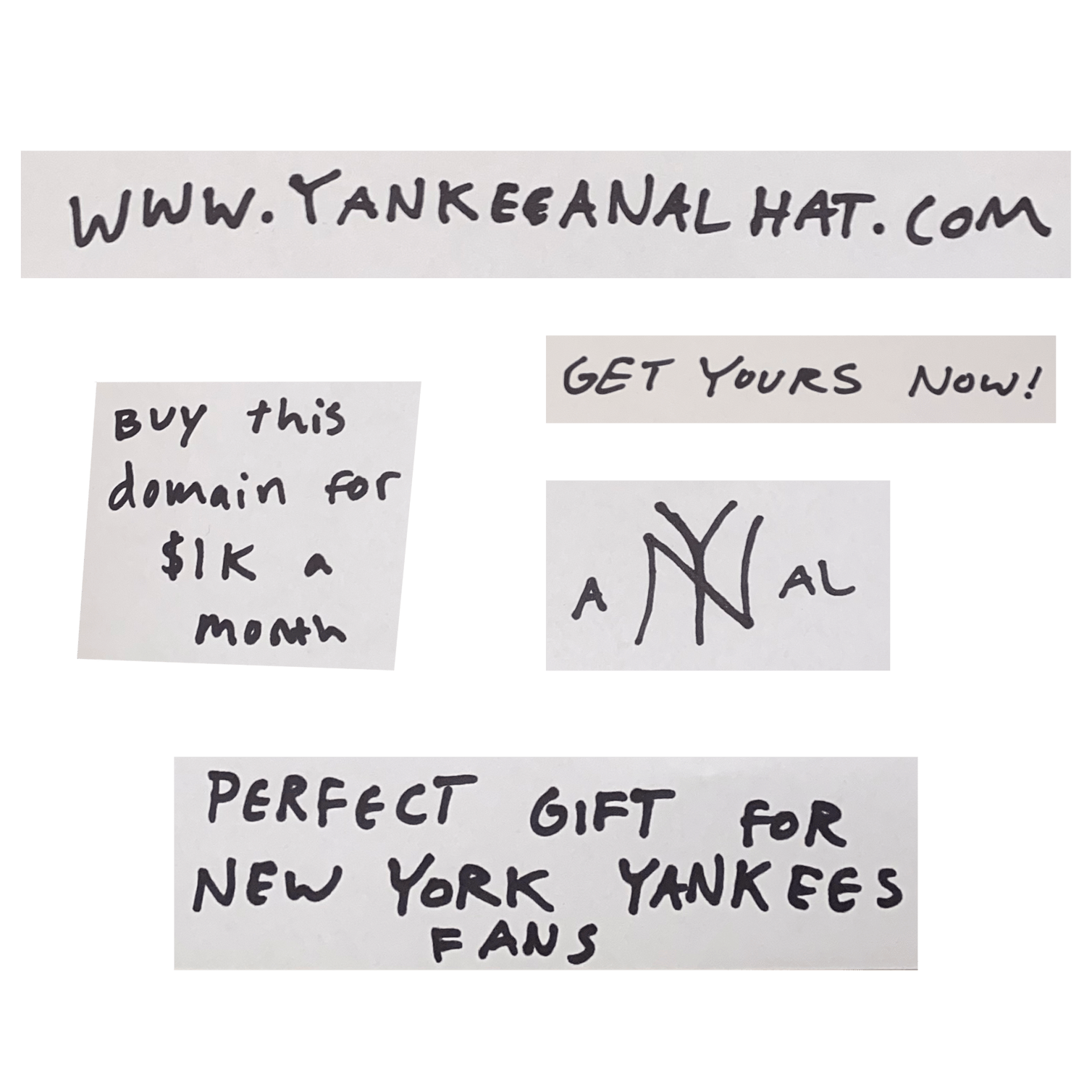 New York Yankees Official Anal Baseball Cap