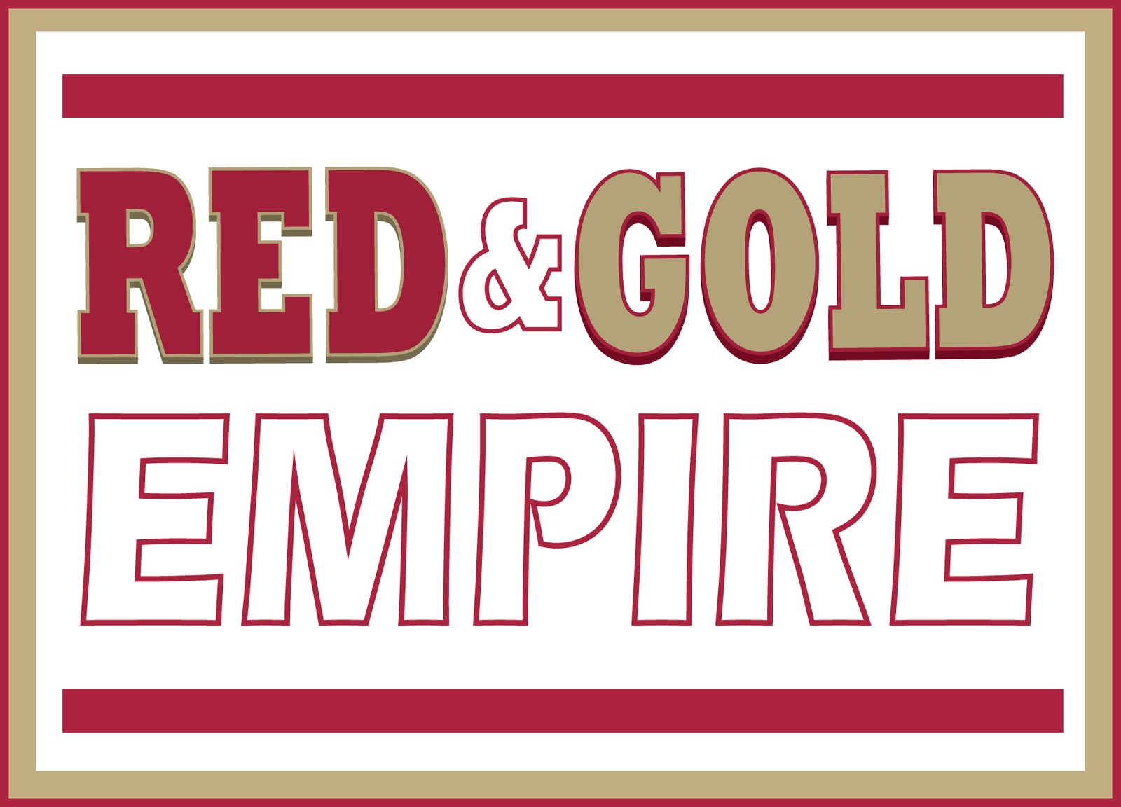 NINER EMPIRE  Red & Gold Empire